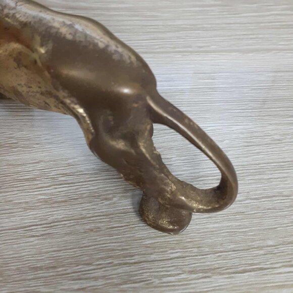 vintage brass lion figurine statue paperweight Decor - Picture 7 of 11